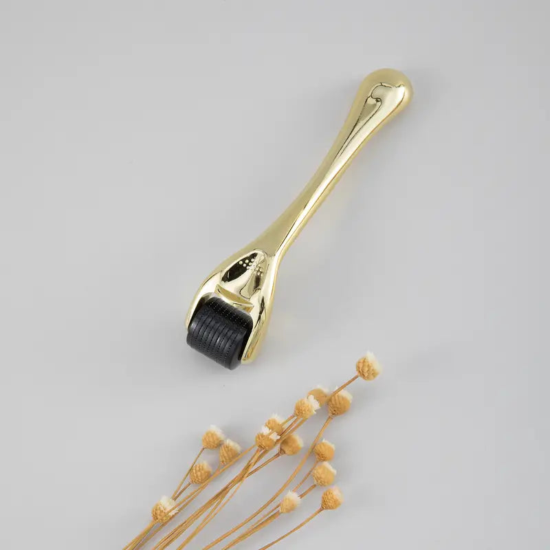 Golden Microneedle Derma Roller for Home Skin Care