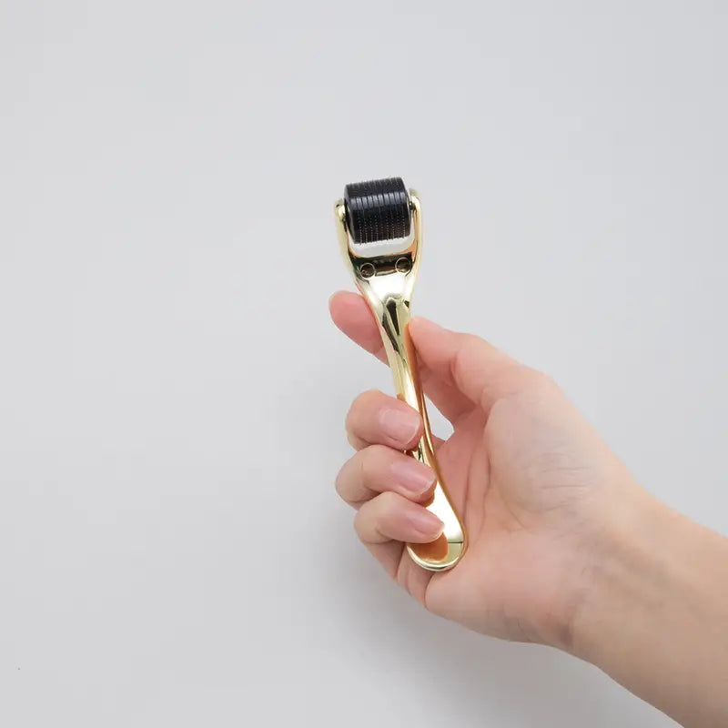 Golden Microneedle Derma Roller for Home Skin Care